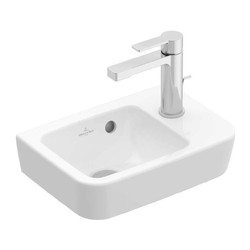 VILLEROY & BOCH Villeroy Boch O.novo - Umývátko 360x250mm, s přepadem, otvor na baterii vpravo, alpská bílá 43433601