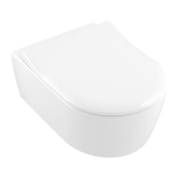 VILLEROY & BOCH AVENTO - COMBI PACK WC závesné DirectFlush + sedátko SlimSeat SoftClosing, biela Alpin CeramicPlus 5656RSR1