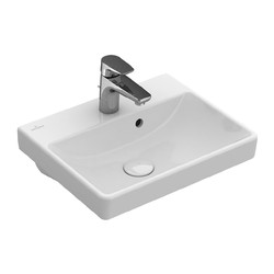VILLEROY & BOCH Villeroy Boch AVENTO: umývátko 450x370mm pro 1-otvorovou baterii, bílá Alpin, 73584501