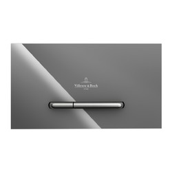 VILLEROY & BOCH Villeroy Boch ViConnect: M300 ovládací tlačítko k WC, Glass Glossy Grey, 922160RA