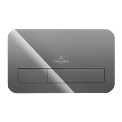 VILLEROY & BOCH Villeroy Boch ViConnect: M200 ovládací tlačítko k WC, Glass Glossy Grey, 922400RA