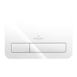 VILLEROY & BOCH Villeroy Boch ViConnect: M200 ovládací tlačítko k WC, Glass Glossy White, 922400RE