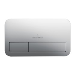 VILLEROY & BOCH Villeroy Boch ViConnect: E200 ovládací tlačítko k WC, chrom matný, 92249069