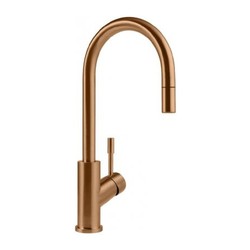 VILLEROY & BOCH Villeroy Boch - Dřezová baterie stojánková „J“ s výsuvným perlátorem, bronz 92540004
