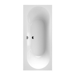 VILLEROY & BOCH Villeroy Boch OBERON 2.0 Duo: Vana 1700x750 mm, Quaryl, včetně nohou (samolepicí), odpadu a přepadu, bílá Alpin UBQ170OBR2DV-01