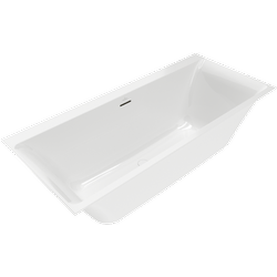 Villeroy & Boch Subway 3.0 - Vana 1700x750 mm, Quaryl. včetně nohou (samolepící), odpadní a přepadová souprava, alpská bílá UBQ170SBW2DV-01