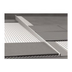 NEREZOVÉ SPRCHOVÉ ŽLABY Nerezová lišta pro vyspádování podlahy, tloušťka 12 mm, délka 2000 mm, levá