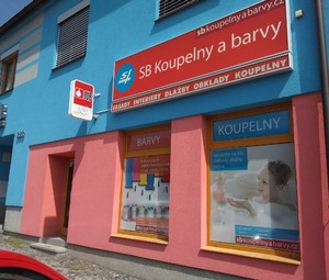 SB Koupelny a barvy Sedlčany prodejna