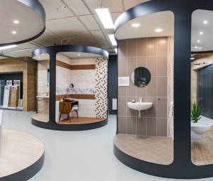 Vzorové koupelny na prodejně FIDEM Studio Vsetín