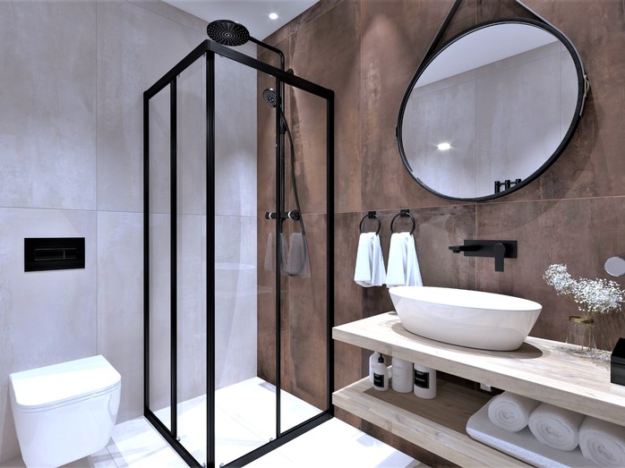 3D návrh koupelny inspirovaný přírodními živly: Oheň 3D návrh koupelny inspirovaný přírodními živly: Oheň