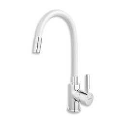 Dřezová baterie FERRO Bílá