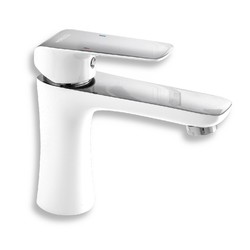 Umyvadlová baterie NOBLESS TINA bez výpusti bílá/chrom