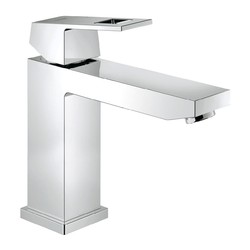 Grohe Eurocube - páková umyvadlová baterie bez odtokové garnitury, střední model, chrom 23446000