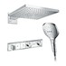 Hansgrohe Rain Select SET, bílá - chrom