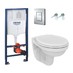 GROHE G + V 1 - set 5v1- Rapid SL pro WC + tlačítko + úchyty + závěsné WC Vima + WC sedátko