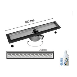 NEREZOVÉ SPRCHOVÉ ŽLABY Sprchový žlab Classic 80 + rošt VR0180-80