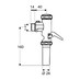 Schell - tlakový WC splachovač s páčkou 3/4 ", Schellomat, chrom 022380699 - galerie #1