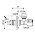 Schell - Rohový regulační ventil COMFORT, 1/2 "x 3/8" s filtrem 054280699 - galerie #1