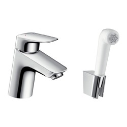 Hansgrohe Logis - sada Bidetta - umyvadlová baterie stojánková s bidetovou sprškou, chrom 71290000