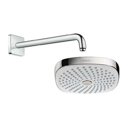 Hansgrohe Croma Select E 180 hlavová sprcha s připojením, bílá chrom 26524400 + 27446000