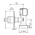 SCHELL COMFORT - pračkový ventil s horním ovládáním 1/2 "x 3/4" - 054400699 - galerie #1