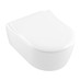 VILLEROY & BOCH AVENTO - COMBI PACK WC závesné DirectFlush + sedátko SlimSeat SoftClosing, biela Alpin CeramicPlus 5656RSR1