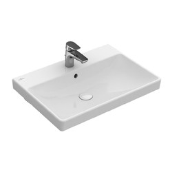 VILLEROY & BOCH Villeroy Boch AVENTO: umyvadlo na skříňku 600x470mm pro 1-otvorovou baterii, bílá Alpin, 41586001