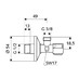 Schell - Rohový ventil Comfort 1/2 "x 3/8" bez matice, chrom 052120699 - galerie #1