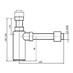 Sanit- Designový sifon pochromované ABS, G1 1 / 4x32 / 40 - galerie #1