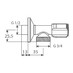 Schell - připojovací pračkový ventil 1/2 "x 3/4" 054160699 - galerie #1