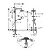 Hansgrohe Croma Select E 180 2jet Showerpipe - sprchový systém, bílá-chrom 27256400 - galerie #1