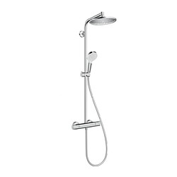 Hansgrohe Crometta S 240 1jet Showerpipe - sprchový systém s termostatem, bílá-chrom 27267000