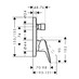 HANSGROHE + ALPI HG SET 7 - Sprchový systém pod omítku, Logis, páková baterie- kompletní sada - galerie #1