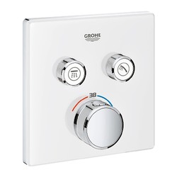 Grohe Grohtherm Smart Control - podomítkový termostat na dva spotřebiče, bílá / chrom, 29156LS0