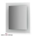 Zrcadlo ELLUX s podsvícením GLOW 60x70cm - galerie #1