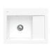 VILLEROY & BOCH Villeroy Boch SUBWAY: keramický dřez, umyvadlo vlevo, 650x510mm pro 1-otvorovou baterii, bílá Alpin CeramicPlus, 331201R1