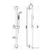 Alpi Idroterapia - Sprchová souprava s posuvným držákem, tyč, ruční sprcha a sprchová hadice, černá matná Alki 093 NE - galerie #2