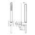 Alpi Idroterapia - Sprchový set k podomítkové baterii s přívodem vody a držákem, černá matná, Alki 092 NE - galerie #1