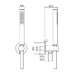 Alpi Idroterapia - Sprchový set k podomítkové baterii s přívodem vody a držákem, bílá matná, Alki 091 BI - galerie #2