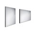 Černé zrcadlo NIMCO LED s podsvícením 60 x 80 cm