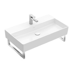VILLEROY & BOCH Villeroy Boch MEMENTO 2.0: umyvadlo 800x470mm pro 1-otvorovou baterii, bílá Alpin, 4A228001