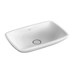 VILLEROY & BOCH Villeroy Boch LOOP & FRIENDS: umyvadlo na desku, obdélníkové 585x380mm bez plochy pro baterii, bílá Alpin, 51540101 - galerie #1