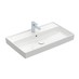 VILLEROY & BOCH Villeroy Boch Collar: umyvadlo, obdélníkové 800x470mm s přepadem, bílá Alpin, 4A338001