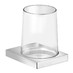 Keuco Edition 11 - Nástěnný držák s pohárem, ručně foukaný, chrom / čiré sklo 11150019000 - galerie #2