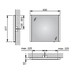 Keuco Royal Reflex 2 - Zrcadlo s osvětlením 650 x 577 x 42 mm 3 varianty osvětlení stmívatelné, 14296002000 - galerie #1