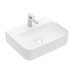 VILLEROY & BOCH Villeroy Boch FINION: umyvadlo, obdélníkové 600x470mm bez přepadu, bílá Alpin CeramicPlus, 416861R1