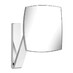 Keuco iLook move - Kosmetické zrcadlo bez osvětlení, trojrozměrné nastavitelné rameno, 5x zvětšení, 200 x 200 mm, chrom 17613010000