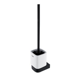 Toaletní WC kartáč NIKAU Černá keramika/chrom