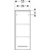 Střední vysoká skříňka SELNOVA SQUARE 33x85cm Láva / Lak matný - galerie #2