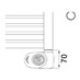 Cordivari Vima Electric - Radiátor 1238x500 mm s digitálním termostatem, bílá 3581656100014 - galerie #4